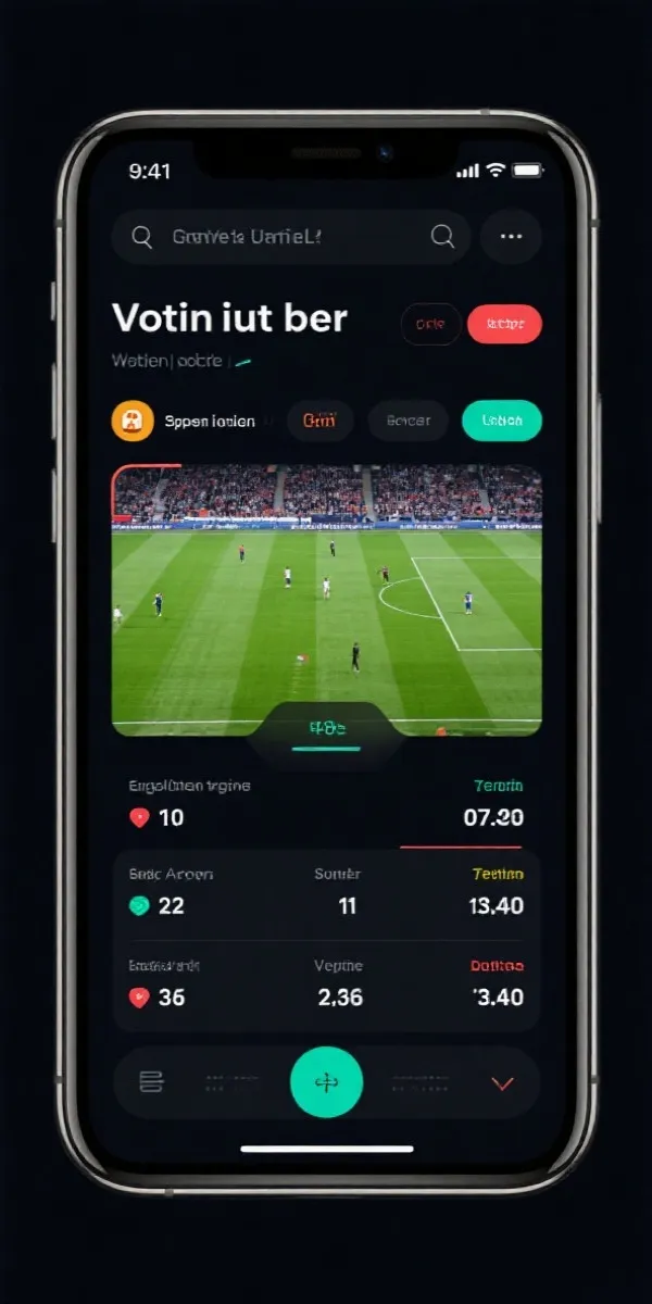 足球app界面展示